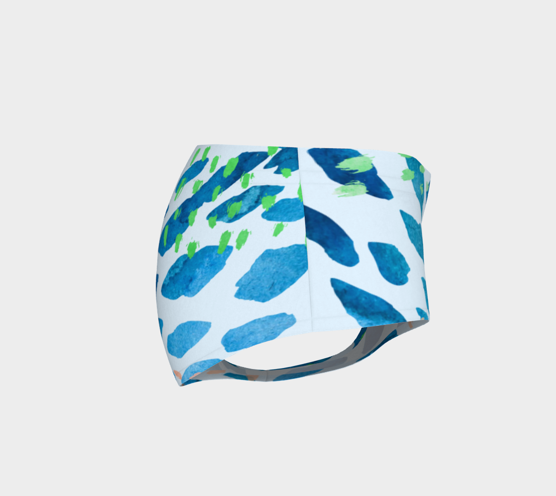 Under The Sea Watercolor Abstract Mini Shorts preview #4