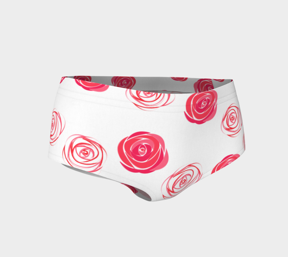 Watercolor roses pattern preview