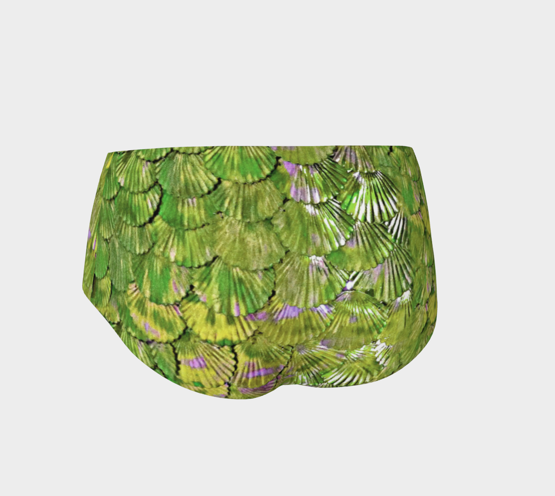 Citrus Green Mermaid Booty Shorts preview #2