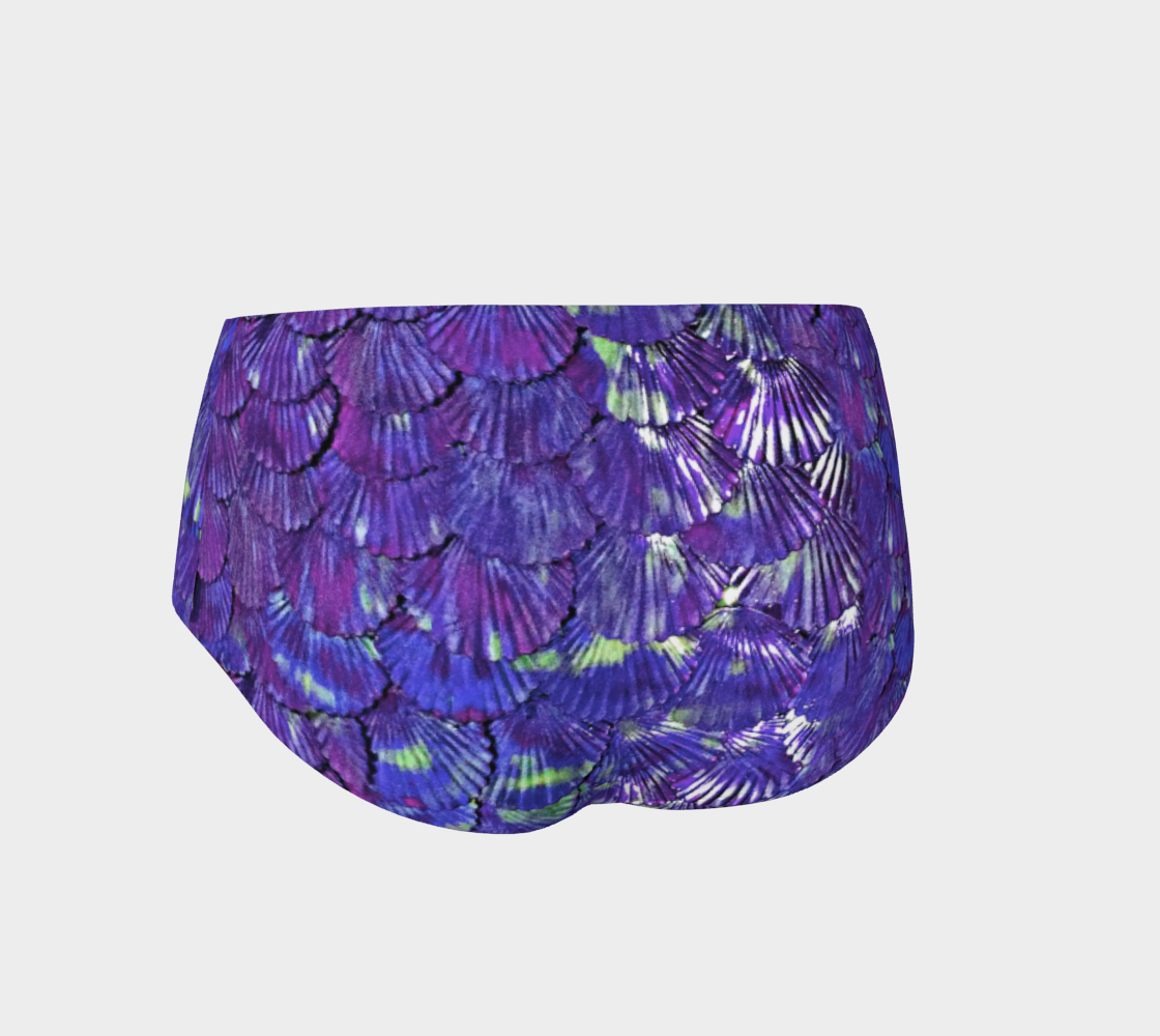 Purple Mermaid Booty Shorts preview #2