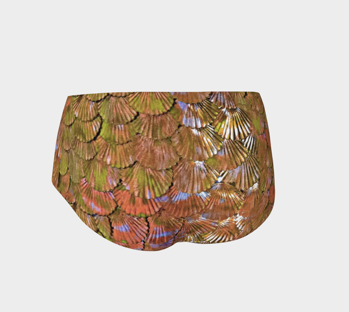 Rose Gold Mermaid Booty Shorts preview #2