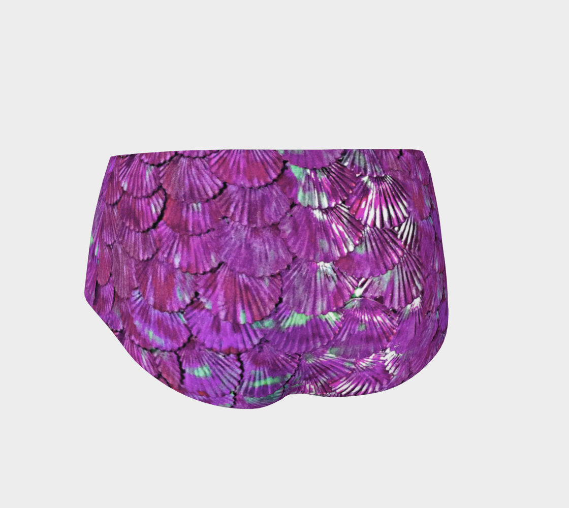 Fuchsia Mermaid Booty Shorts preview #2
