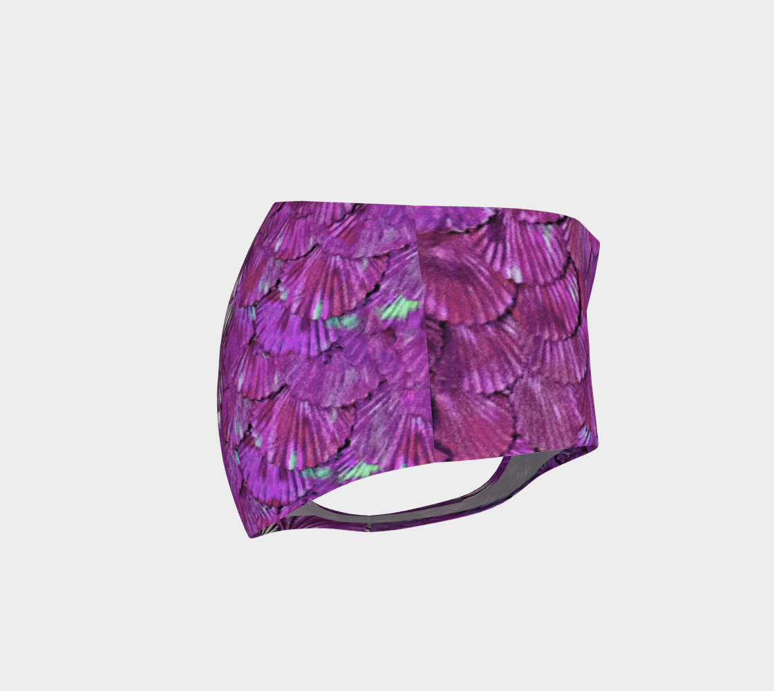 Fuchsia Mermaid Booty Shorts preview #4
