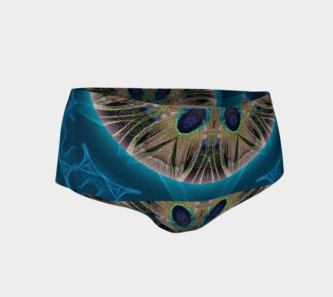 Peacock Power Mini Shorts preview