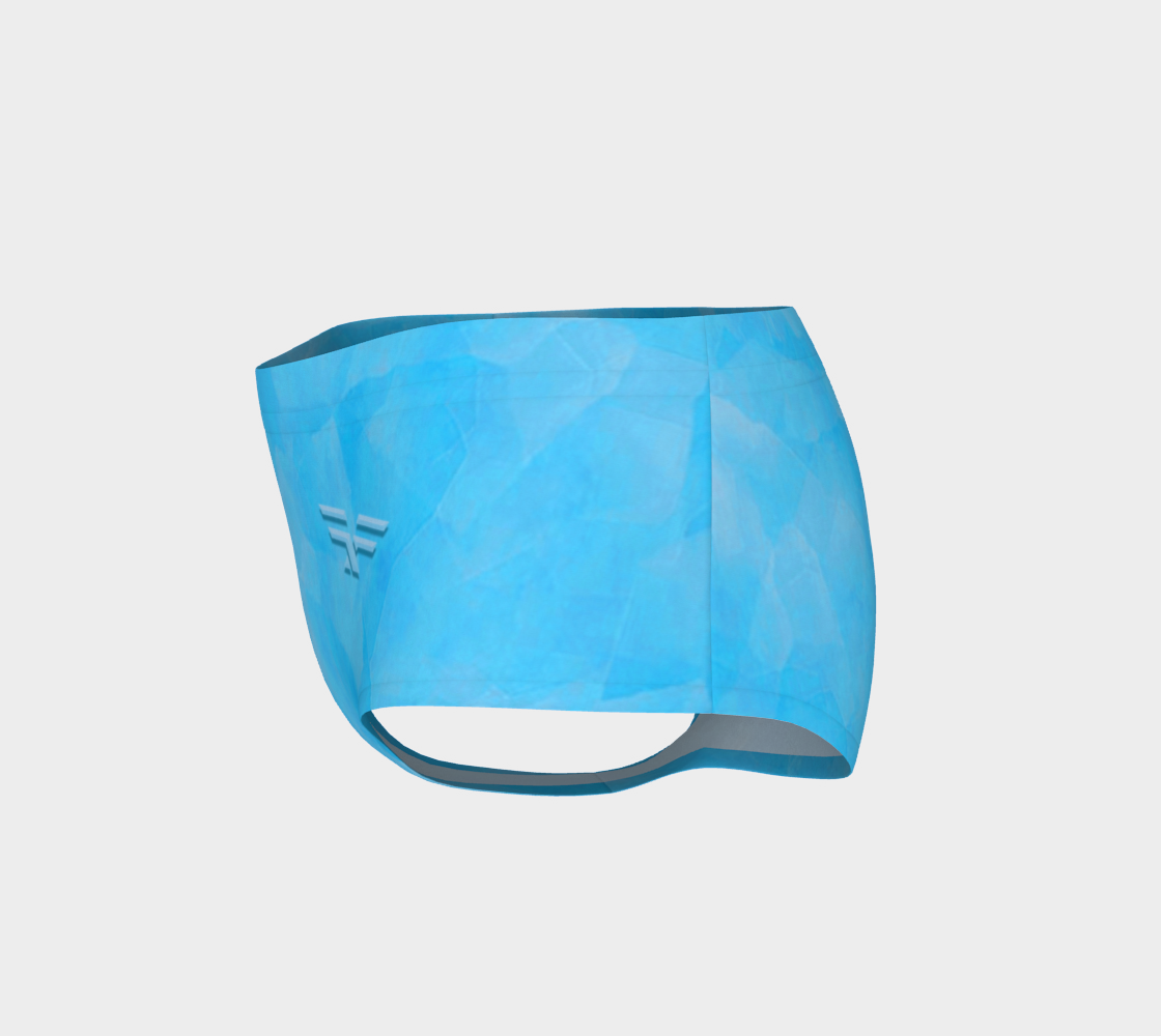 Soft Blue Fitness Fashion Mini Shorts preview #3