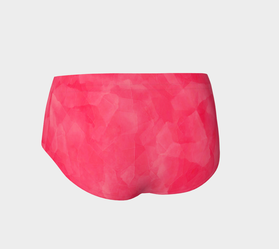 Soft Dark Pink Fitness Fashion Mini Shorts preview #2
