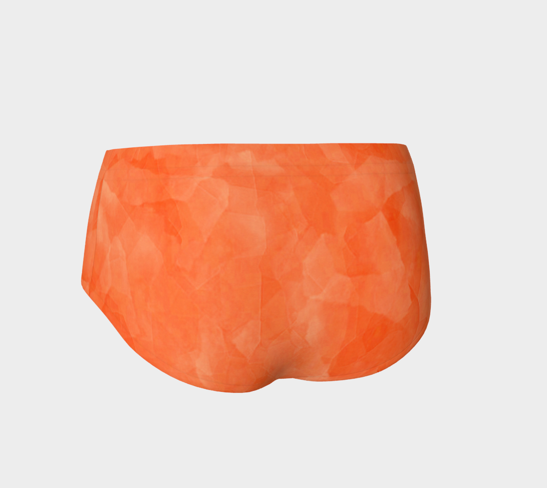 Soft Orange Fitness Fashion Mini Shorts thumbnail #3