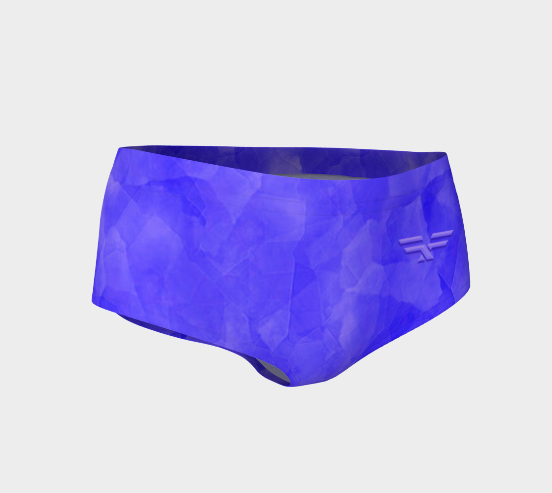 Soft Purple Fitness Fashion Mini Shorts 3D preview