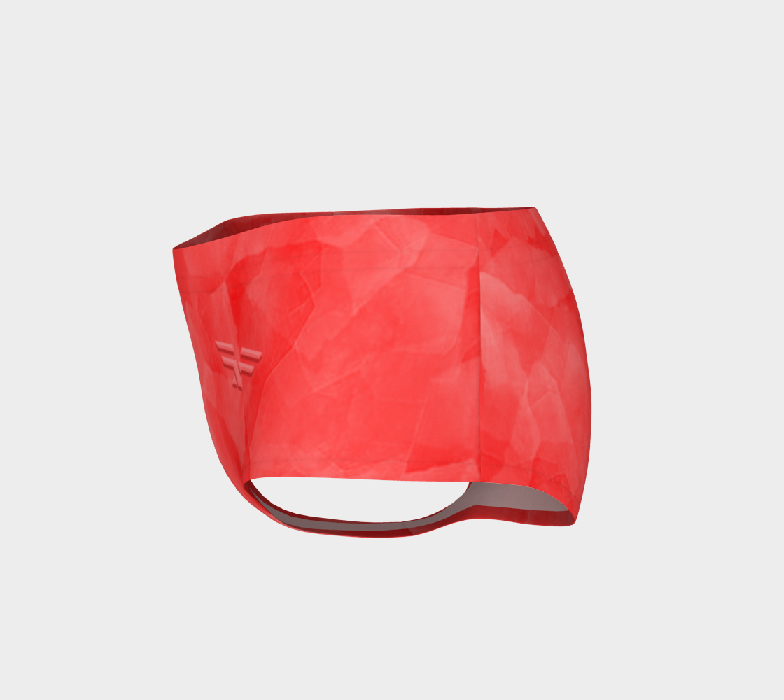 Soft Red Fitness Fashion Mini Shorts preview #3