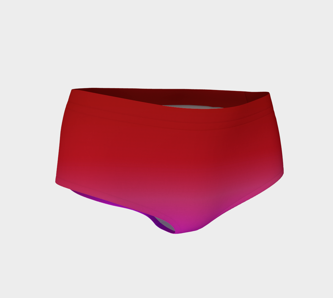 Aperçu de Red to Purple Blend Mini Shorts, AWSM
