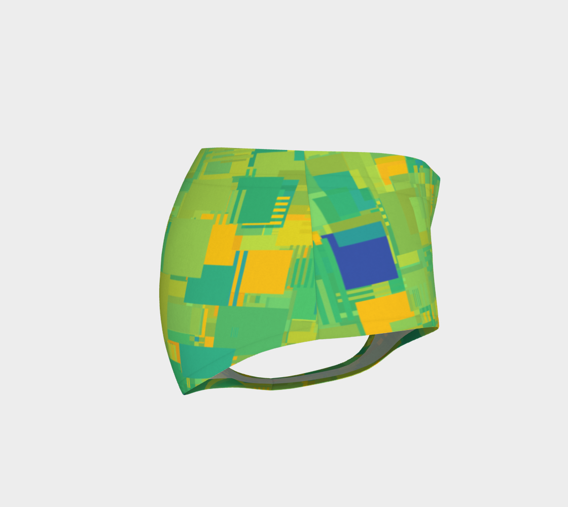 Random Shapes Pattern (Green, Yellow, Blue) preview #4