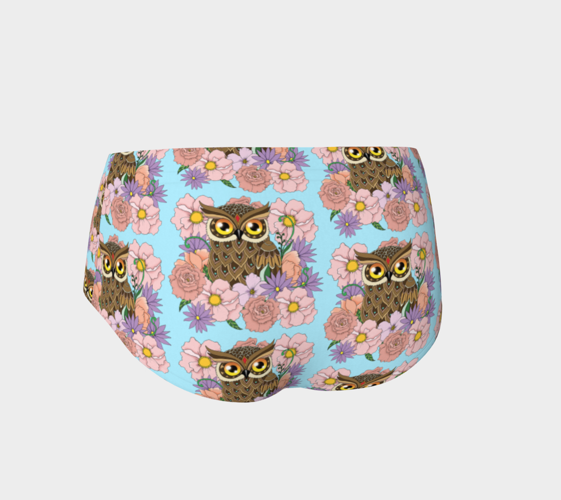 Spring Owl and Flowers preview #2