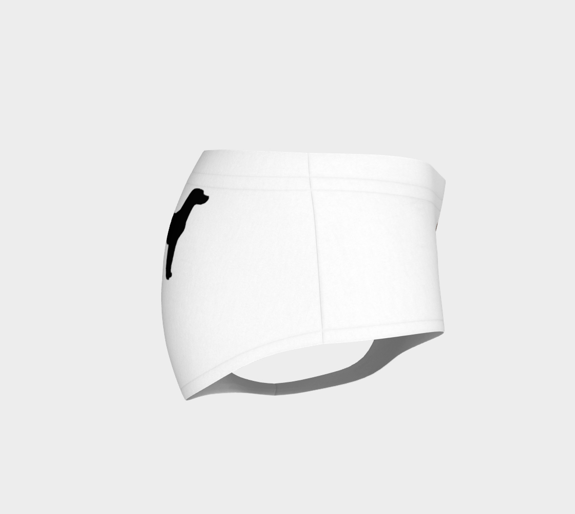 Labrador Retriever all 3 colors silhouettes mini shorts preview #4