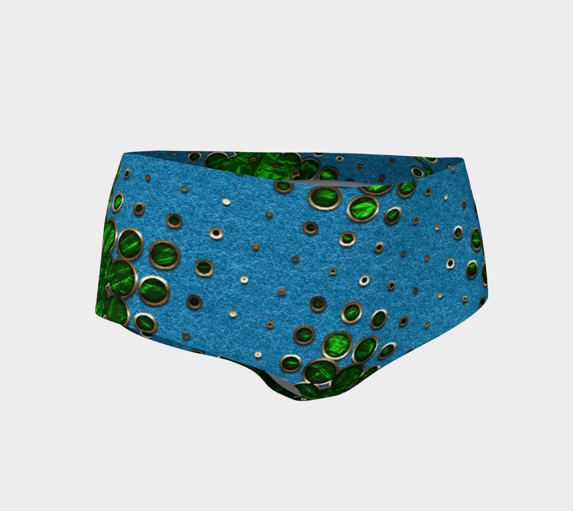 light blue and green abstract t shirt preview