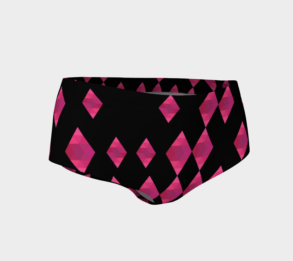 Classic Pink Diamond Mini Shorts preview