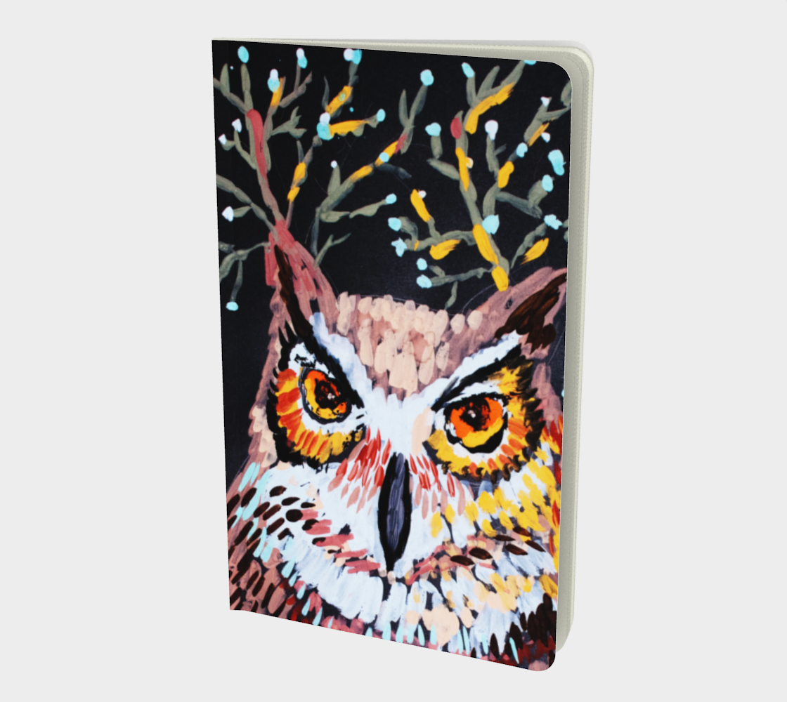 October Owl Small Notebook 3D preview