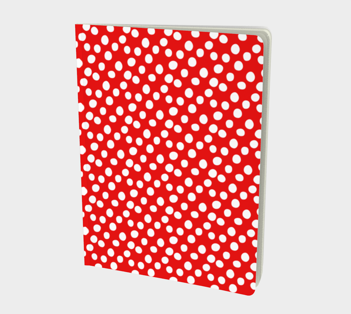Aperçu de All About the Dots Notebook - Red #1