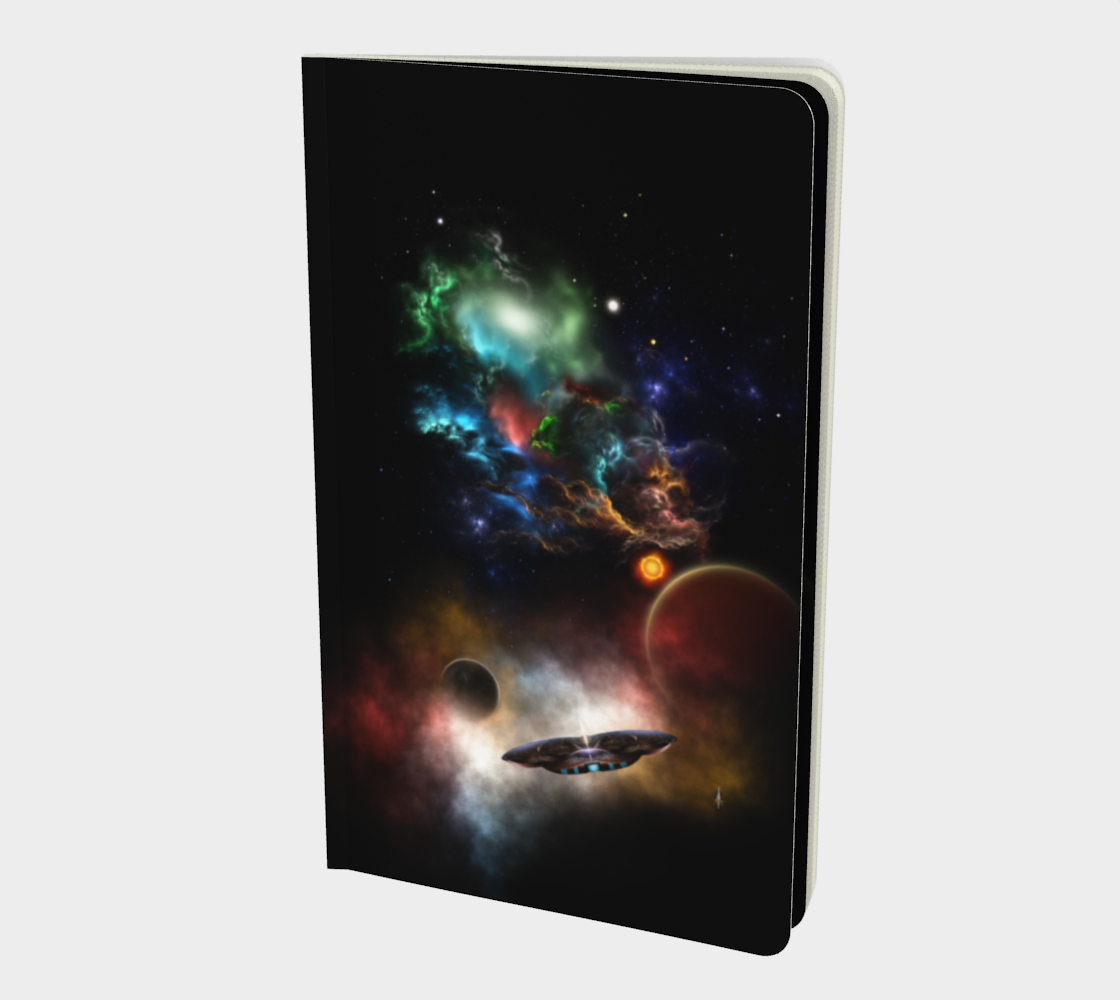 Beyond Space & Time Fractal Art II Spacescape Notebook Small preview