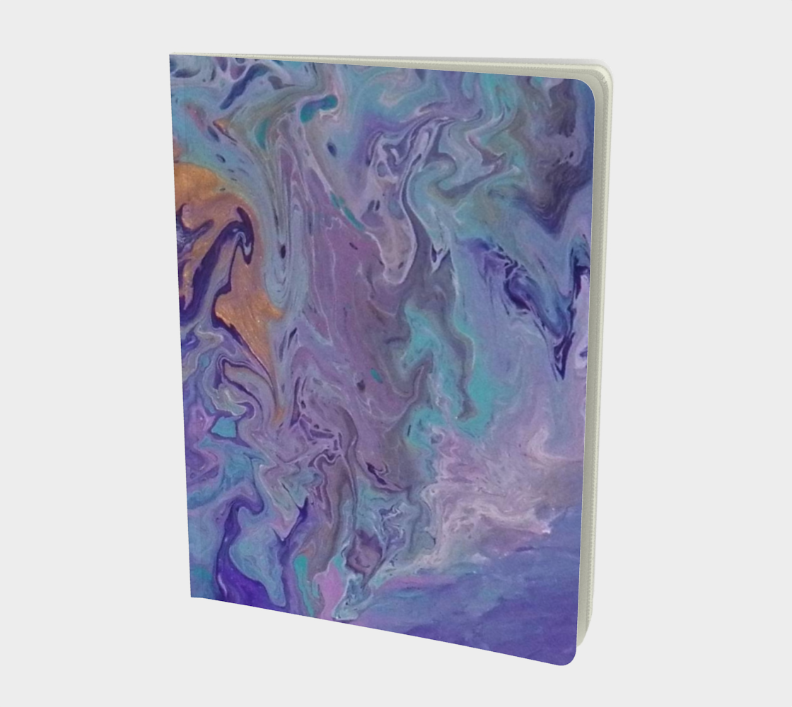 Aperçu de Lilac Ocean II Large Notebook