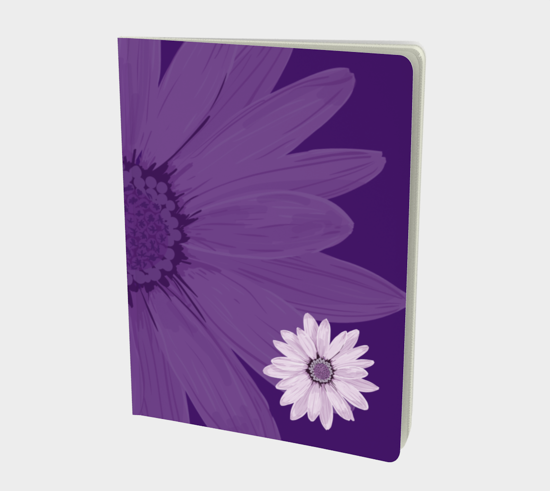 Purple Daisy Large Notebook preview