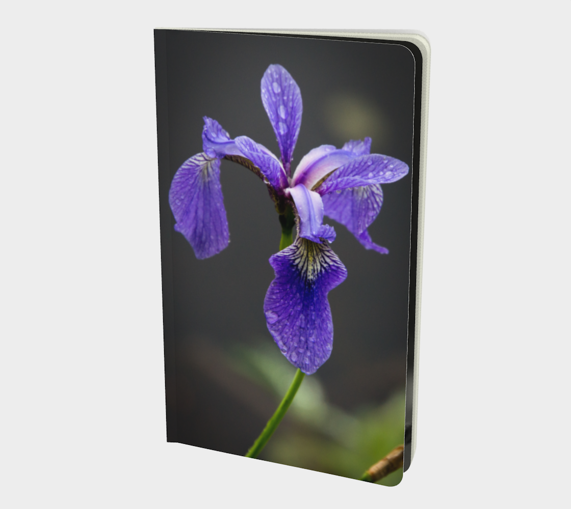 Aperçu de wild purple iris notebook