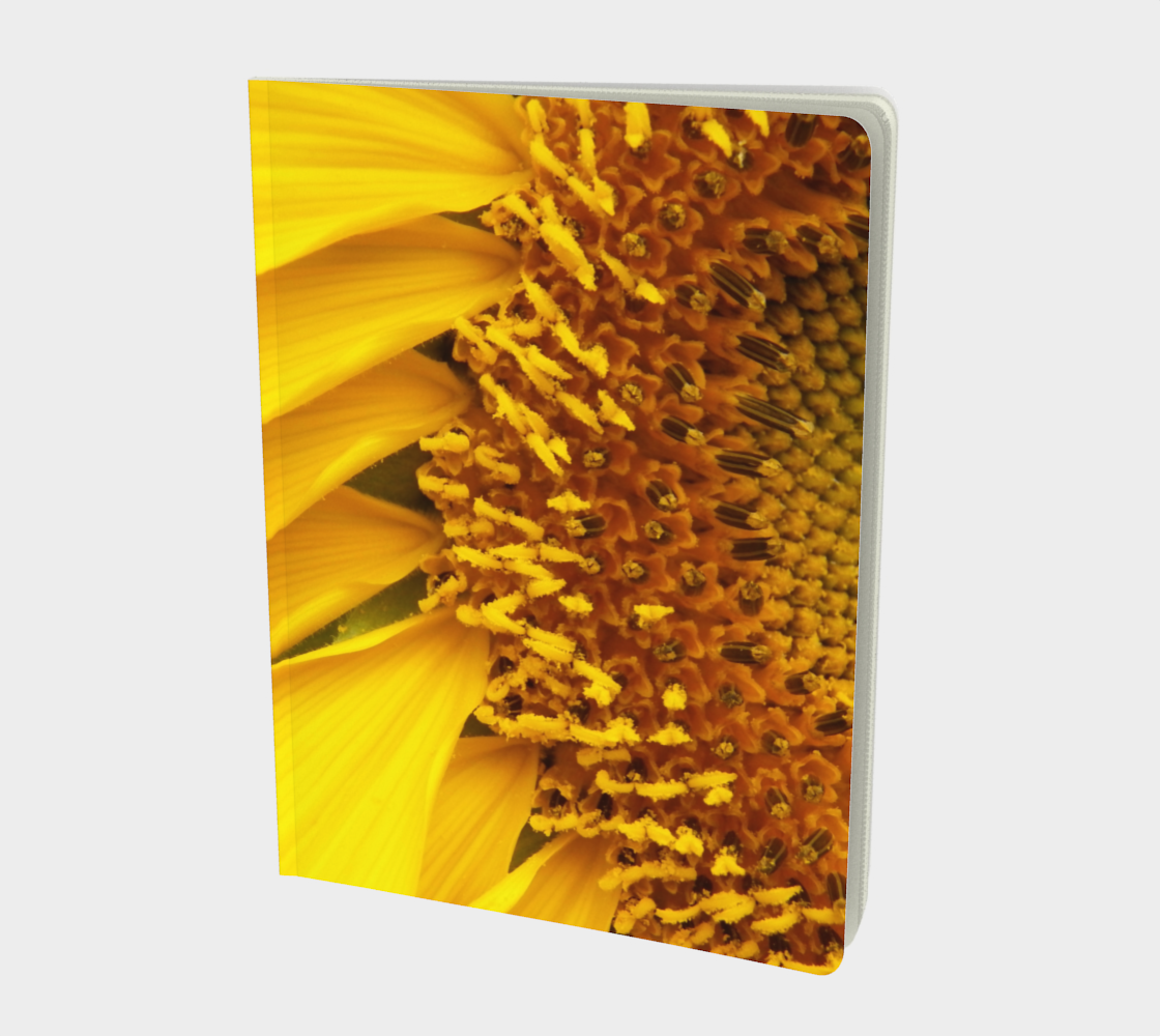Aperçu de Sunflower Petals Large Notebook