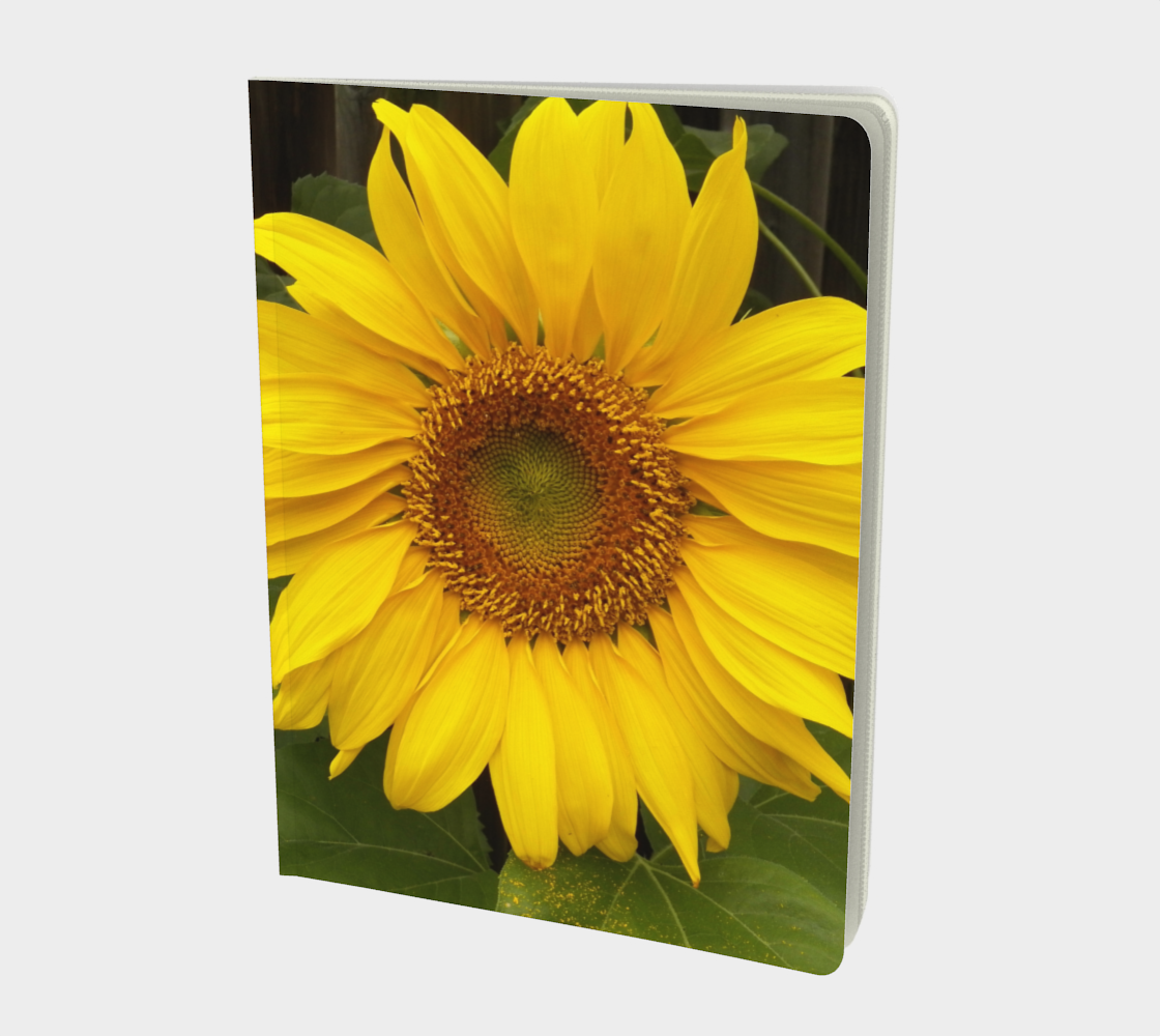 Aperçu de Sunflower Face Large Notebook
