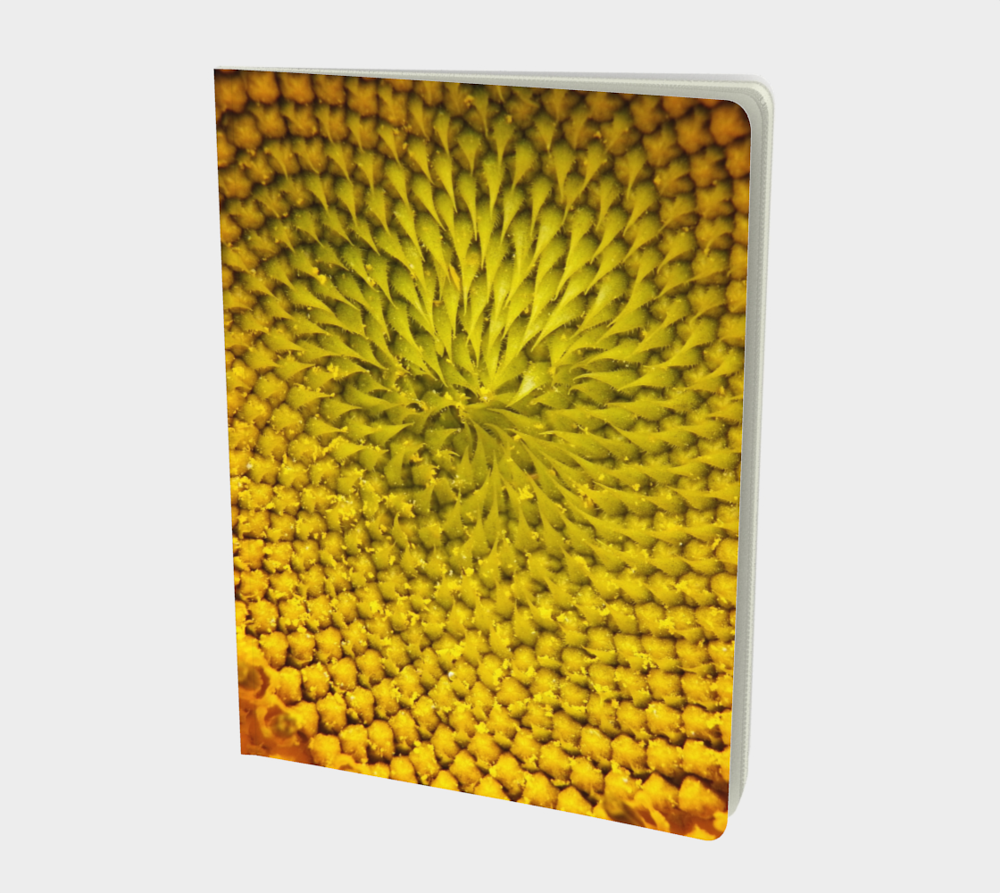 Aperçu de Sunflower Swirl Large Notebook