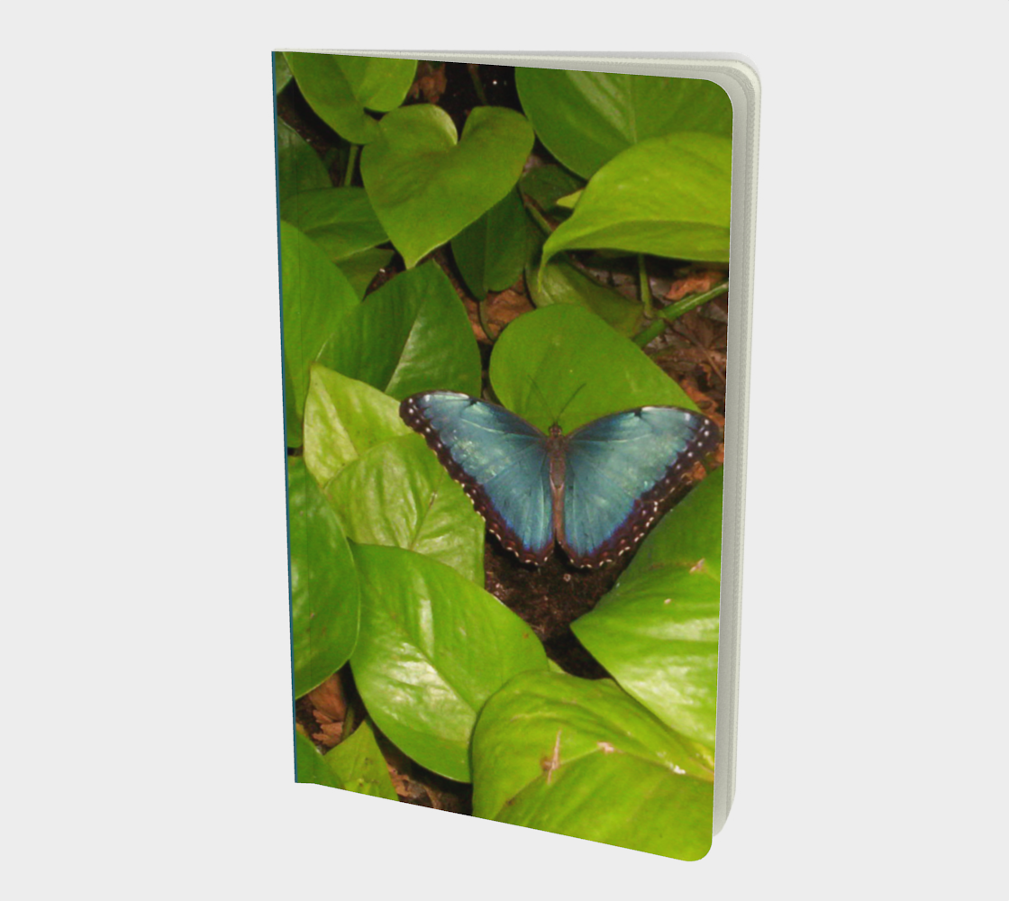 Aperçu 3D de Blue Morpho Butterfly Small Notebook