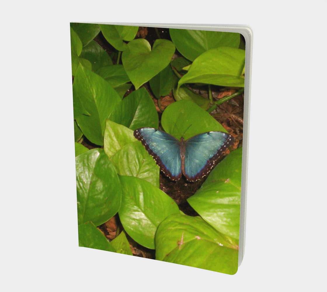 Blue Morpho Butterfly Large Notebook Miniature #2
