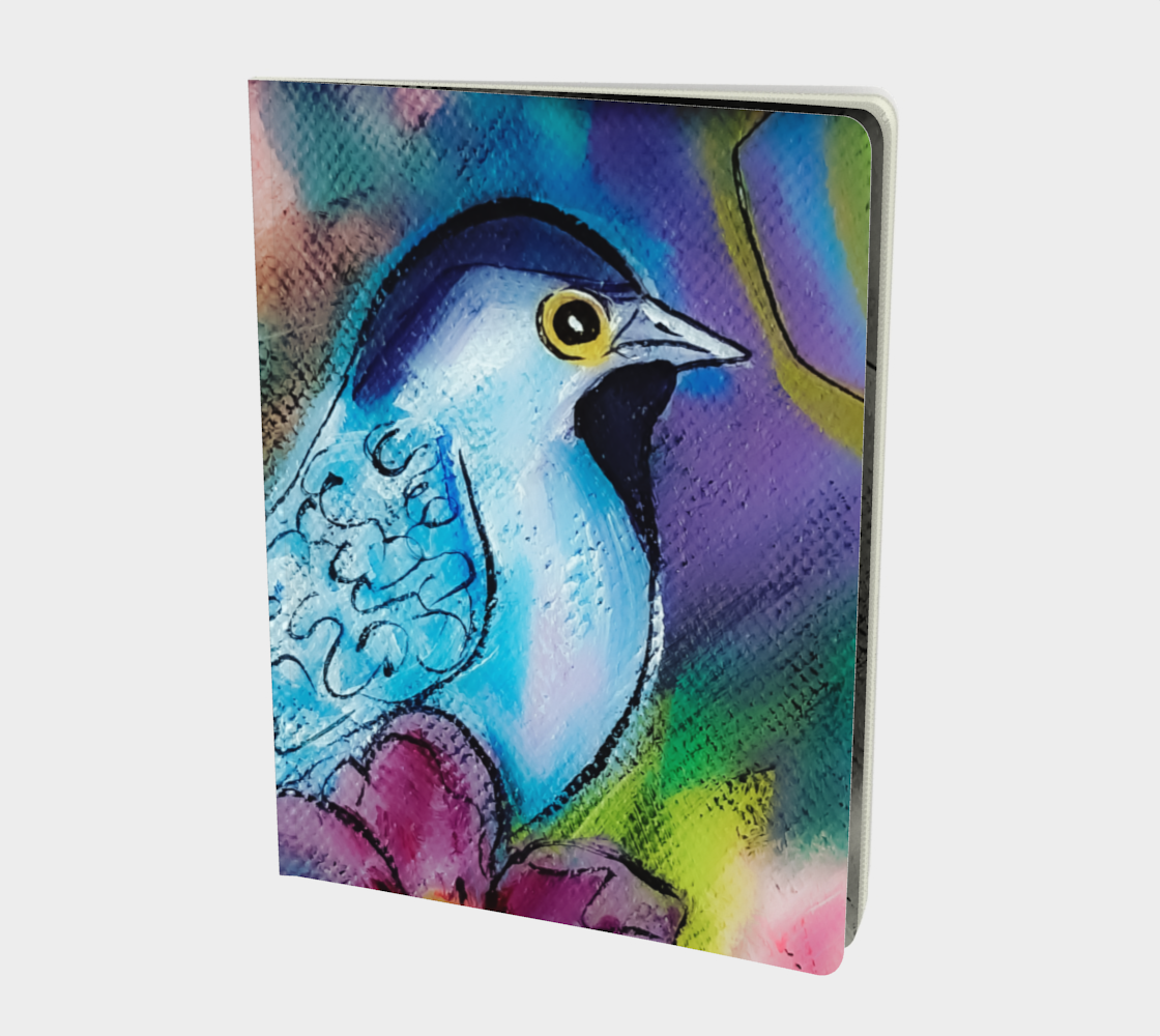 Cheery Chickadee Large Notebook preview