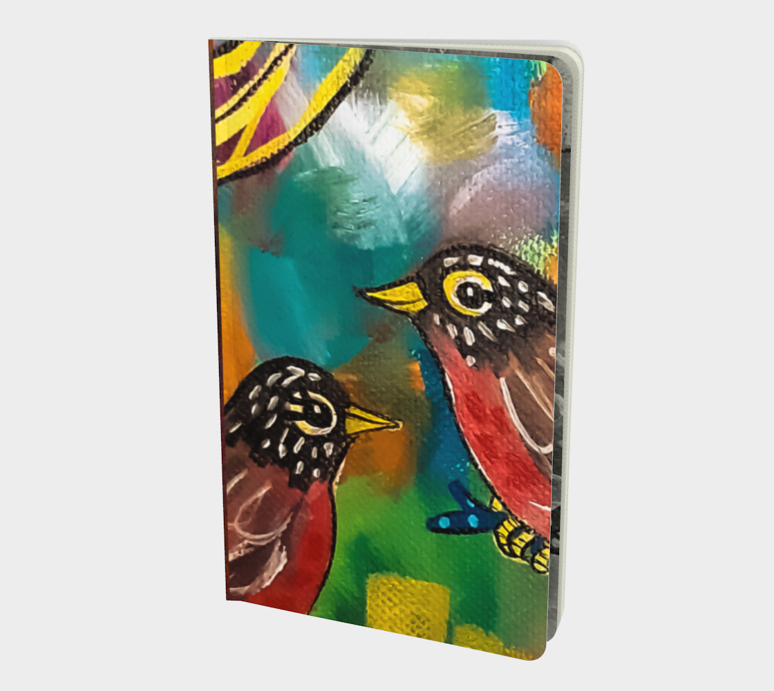 Colorful Robins Small Notebook preview