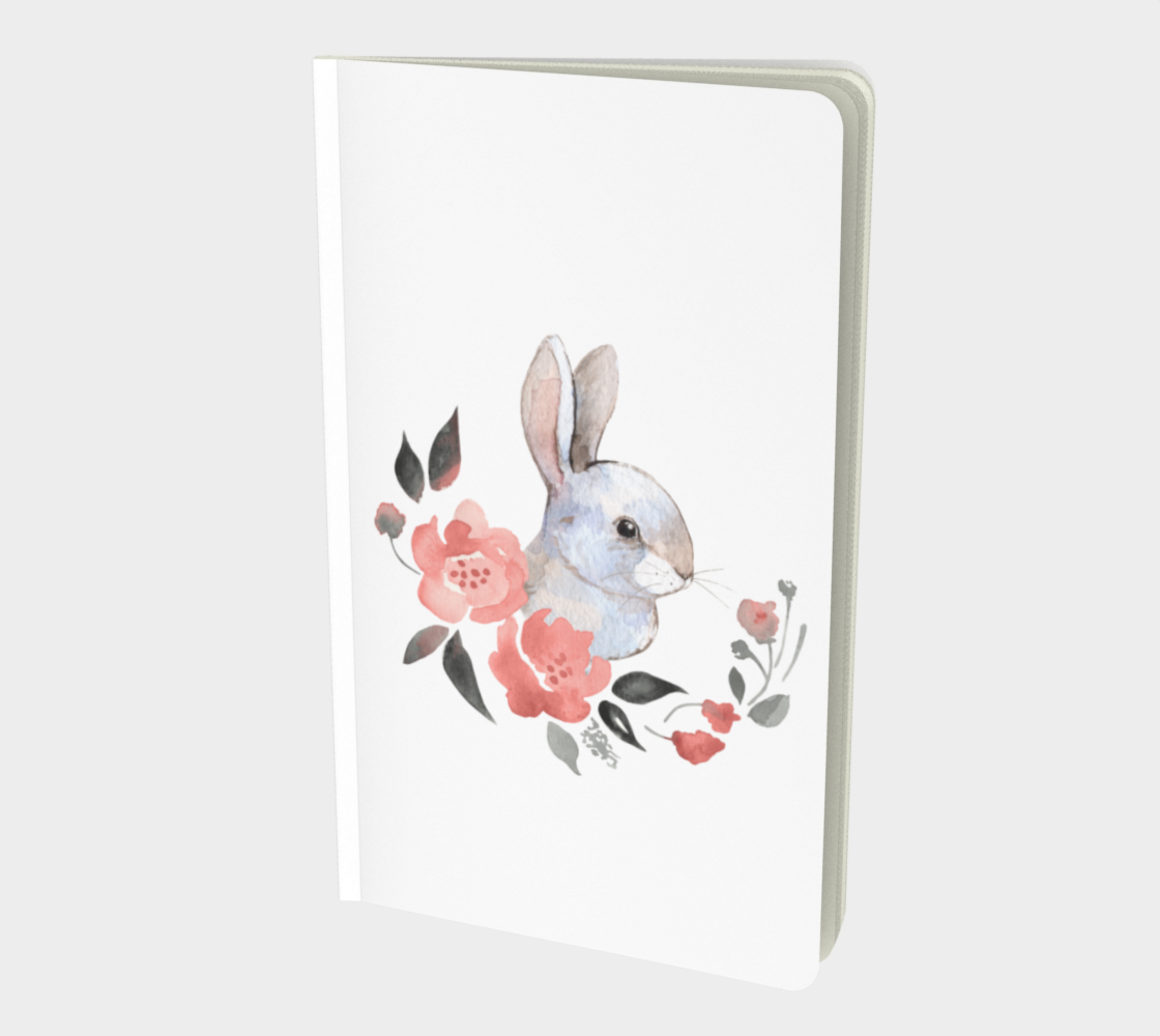 Rabbit and flowers Miniature #2