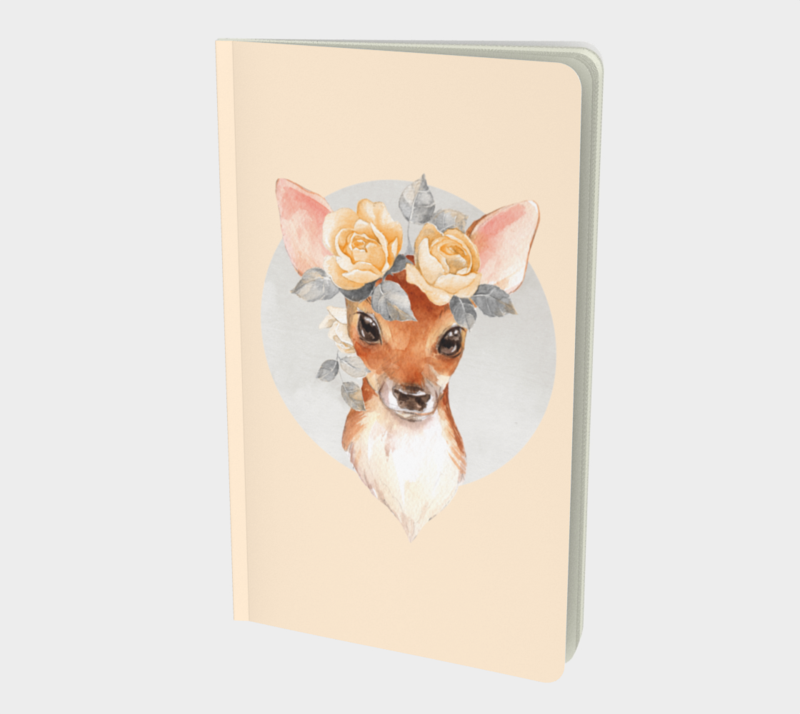 Fawn with yellow roses Miniature #2