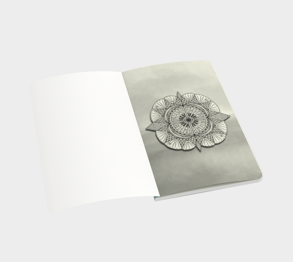 "Sail Away" Beach Mandala Notebook preview #3