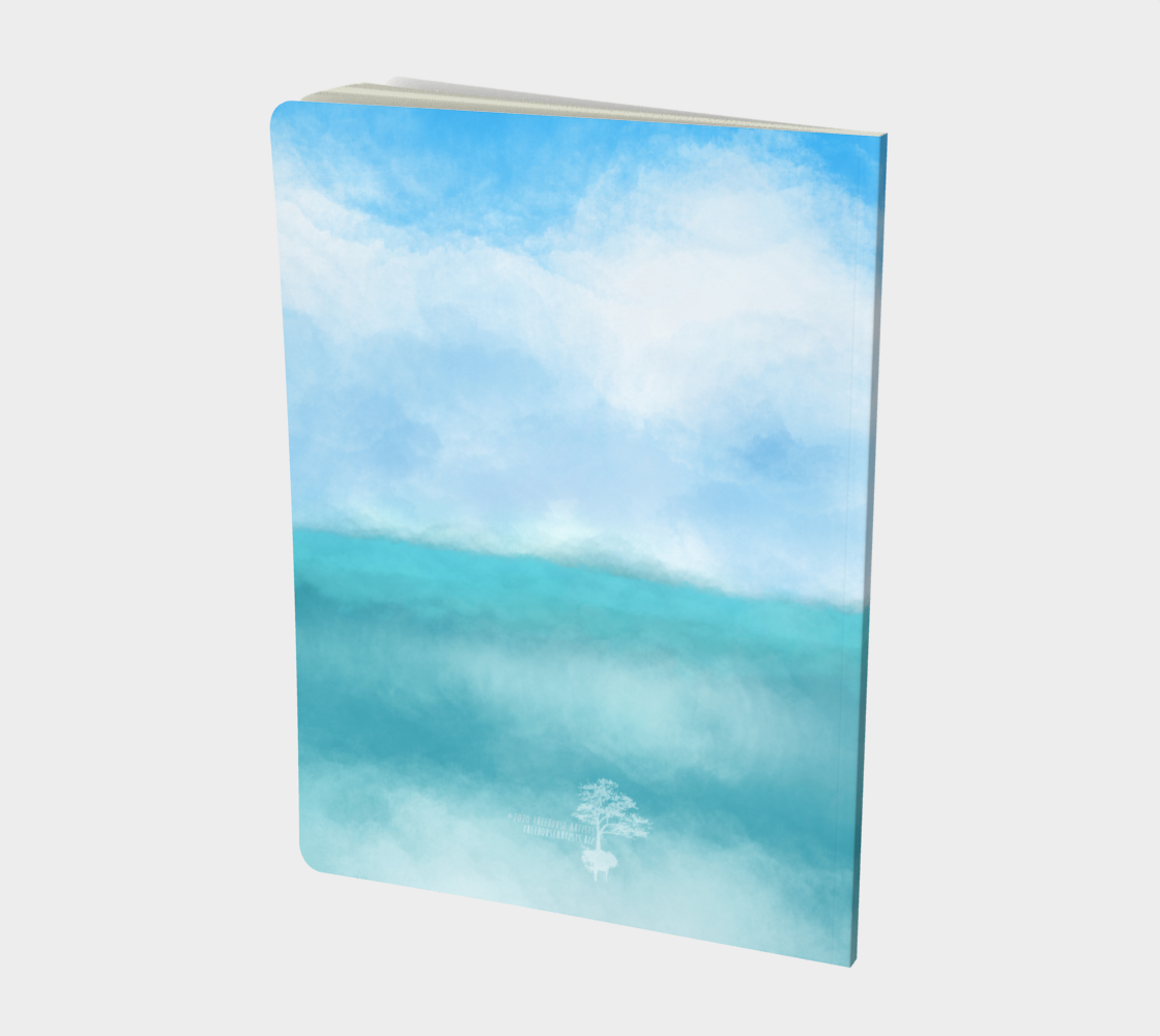 "Sail Away" Beach Mandala Notebook Lg preview #2