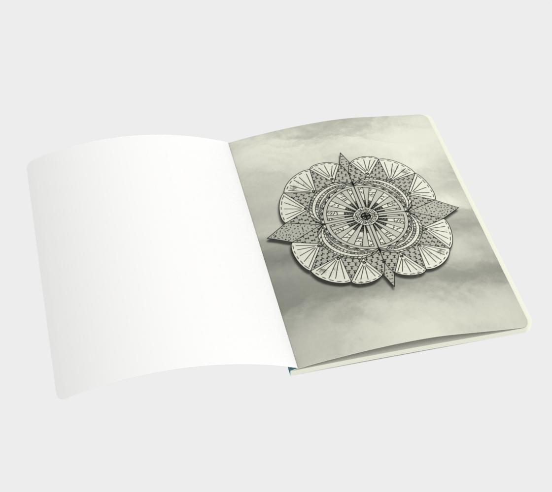 "Sail Away" Beach Mandala Notebook Lg preview #3
