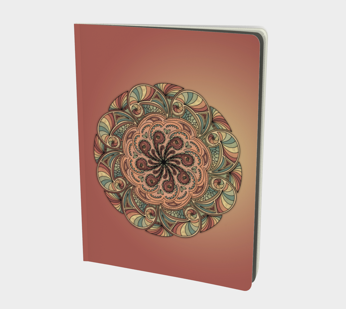 Moroccan Shells Mandala - Notebook Lg preview #1