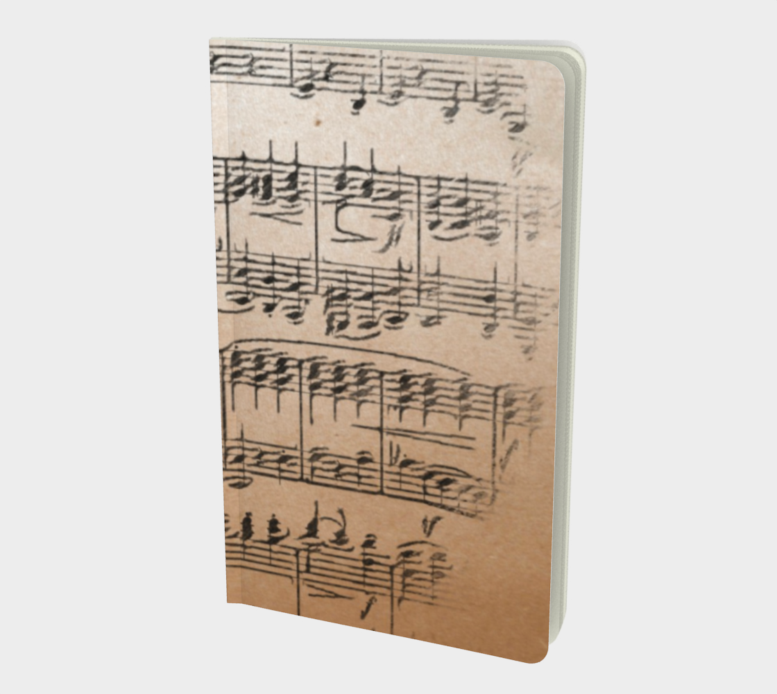 Aperçu de Vintage Sheet Music Small Notebook