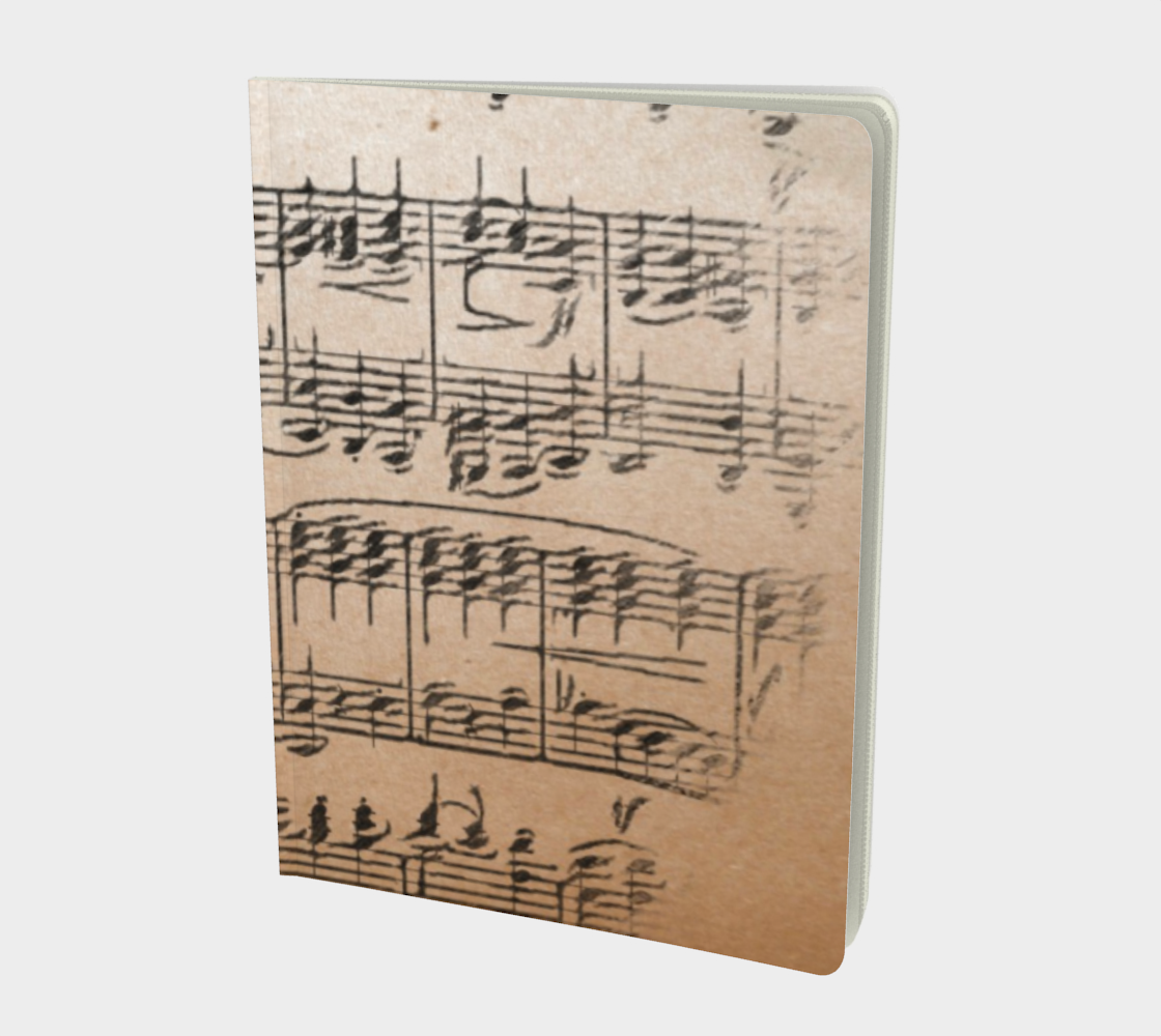 Aperçu de Vintage Sheet Music Large Notebook