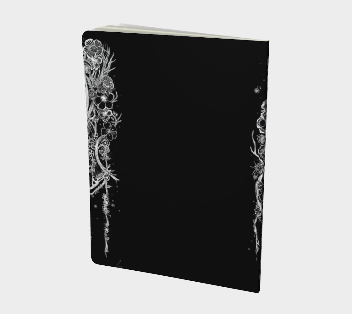 Large Notebook Greyhound on Black preview #2