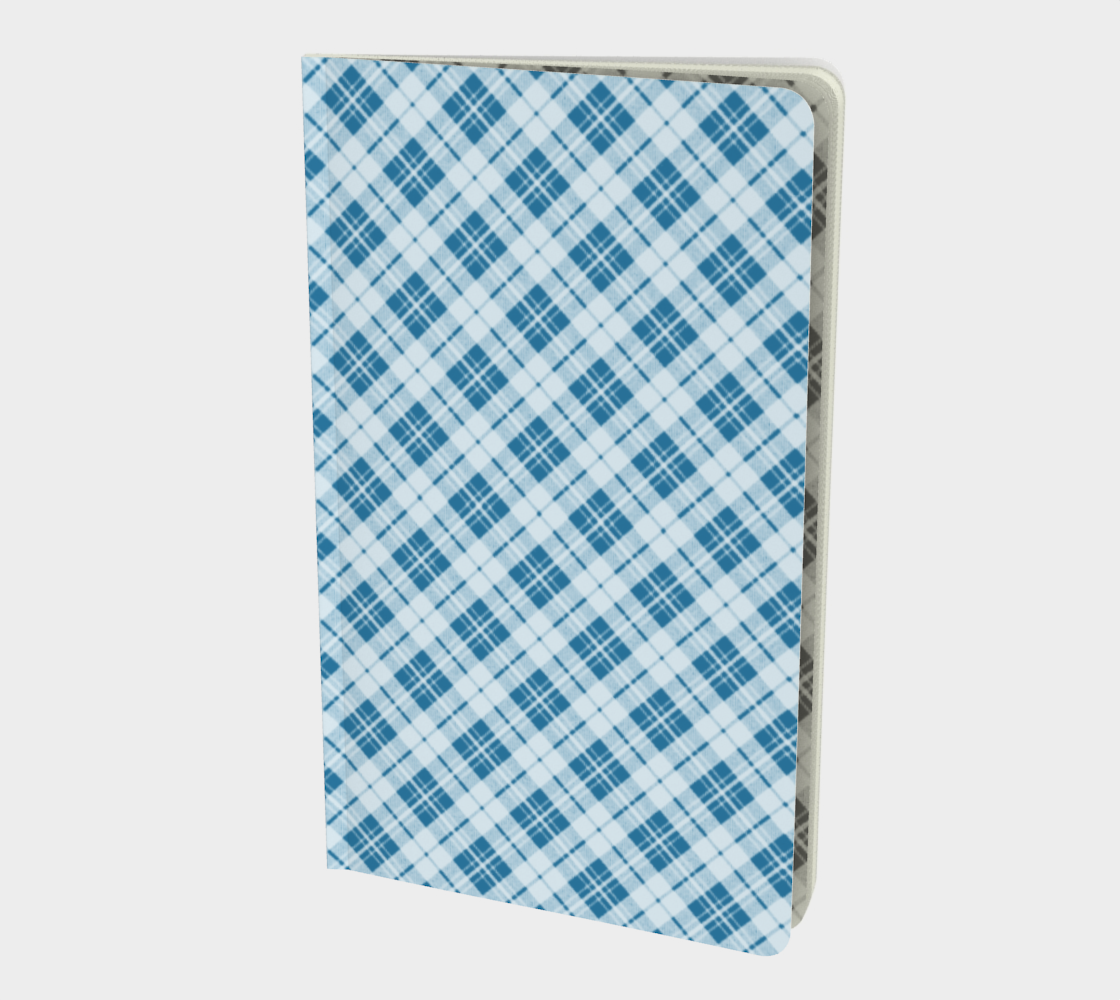 Aperçu de Light blue tartan plaid winter Christmas pattern