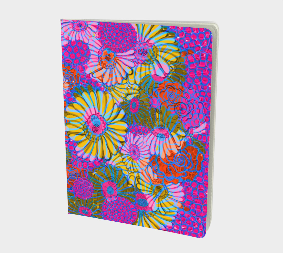 Funky Floral Large Notebook preview