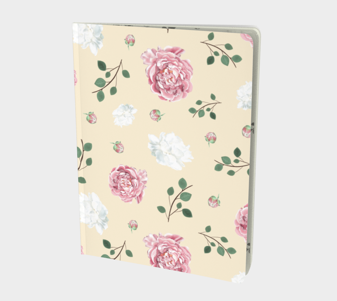 Peonies Large Notebook preview