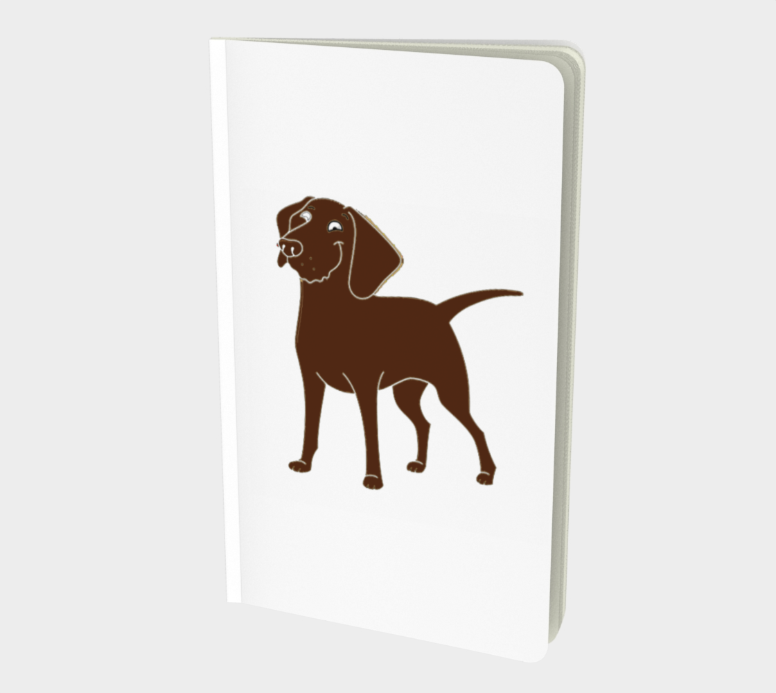 Aperçu de Labrador Retriever chocolate cartoon notebook #1
