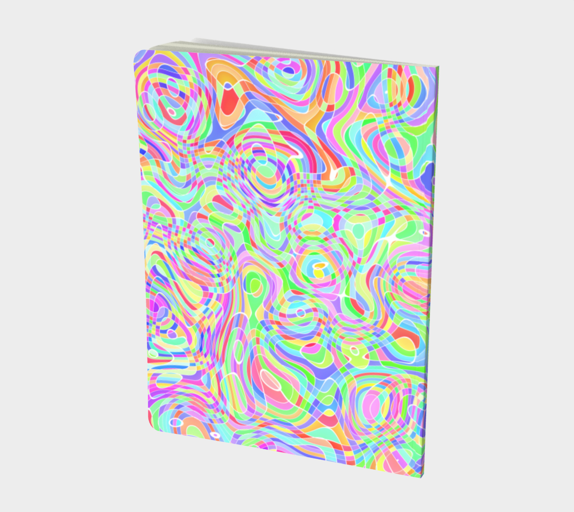 Colorful Swirly Trippy Rainbow Ripples preview #2