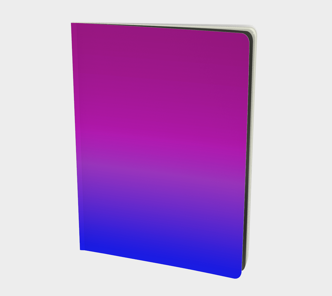 Aperçu de Purple to Blue Blend Large Notebook, AWSM