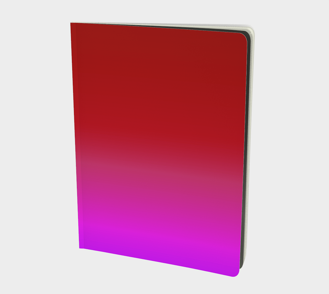 Aperçu de Red to Purple Blend Large Notebook, AWSM