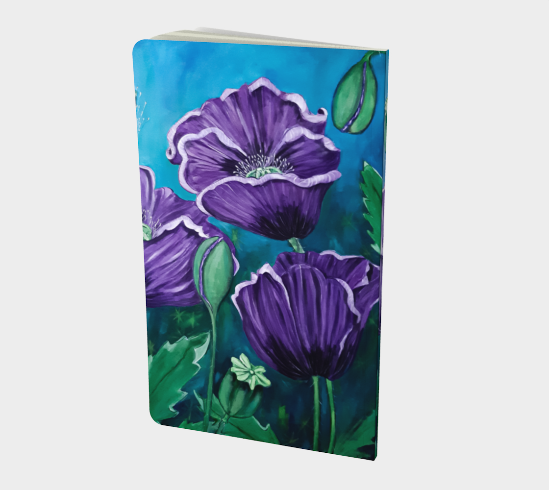 Purple Poppies Small Notebook thumbnail #3