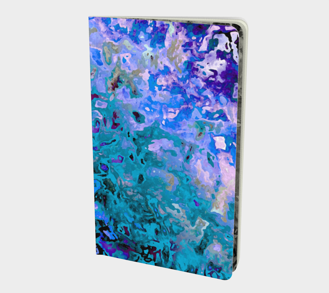Funky Swirly Marbled Blue Abstract preview